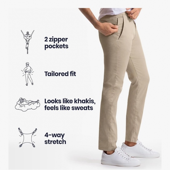 Birddogs Men's Stretch Khaki Pants - Picture 1 of 1